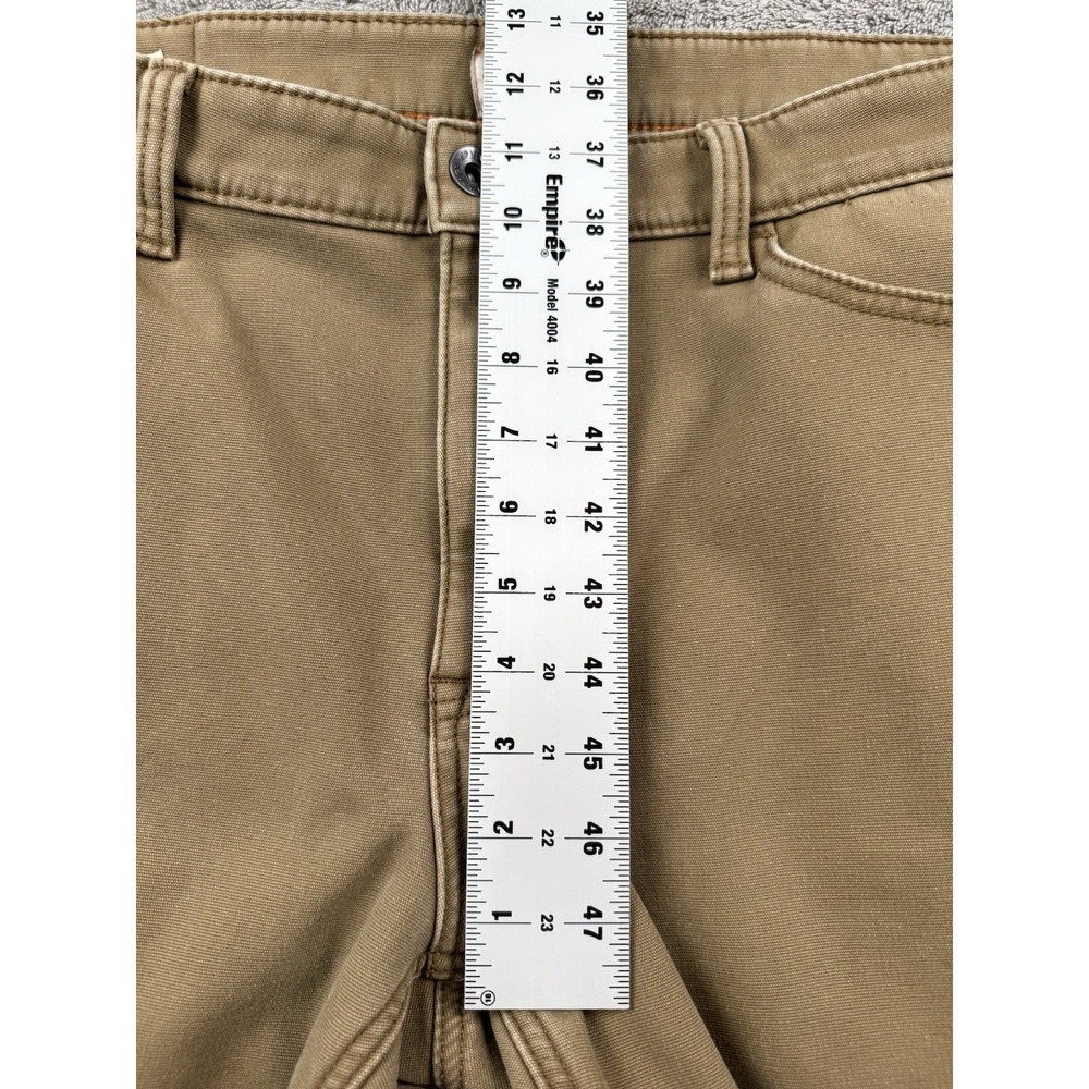 Weatherproof Vintage Men's Fleece Lined Tan Jeans Size 38x30 - Picture 9 of 11